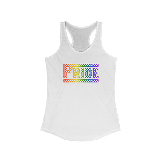 Pride Racerback Tank, LGBTQ+ Apparel, Summer Workout Top, Equal Rights Shirt, Pride Month Celebration, Casual Fashion