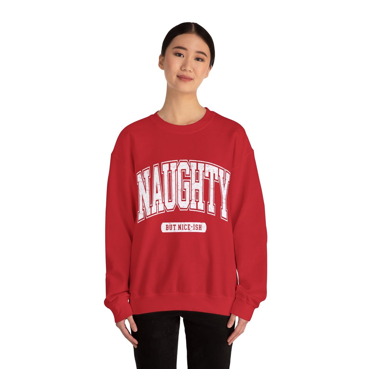 Naughty Gildan Crewneck Sweatshirt