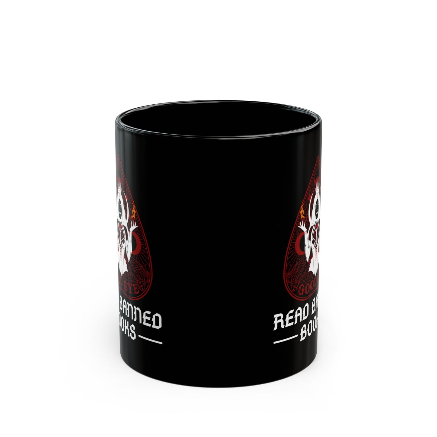 Read banned books 11oz Black Mug