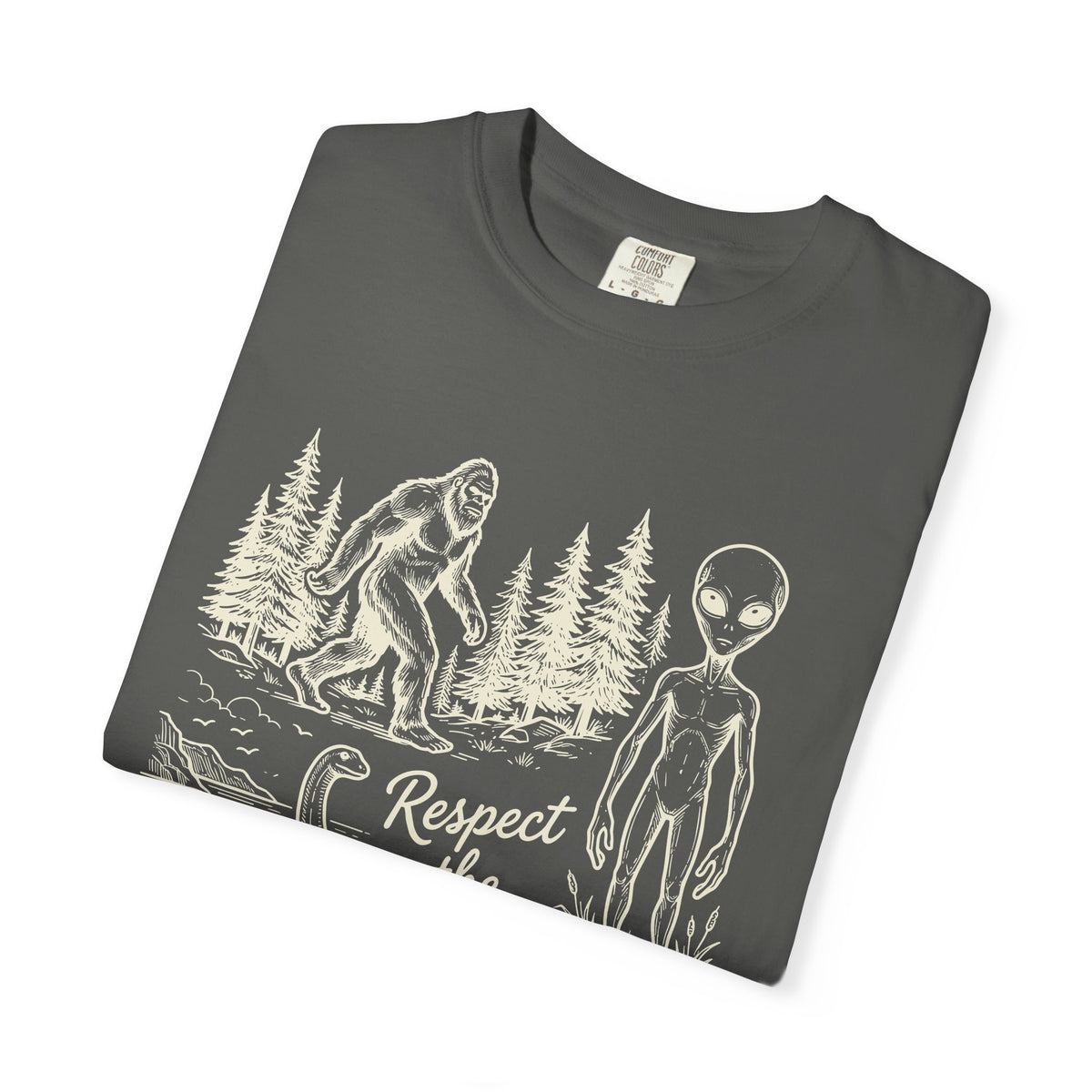 Respect the Locals Alien & Bigfoot Graphic T-Shirt
