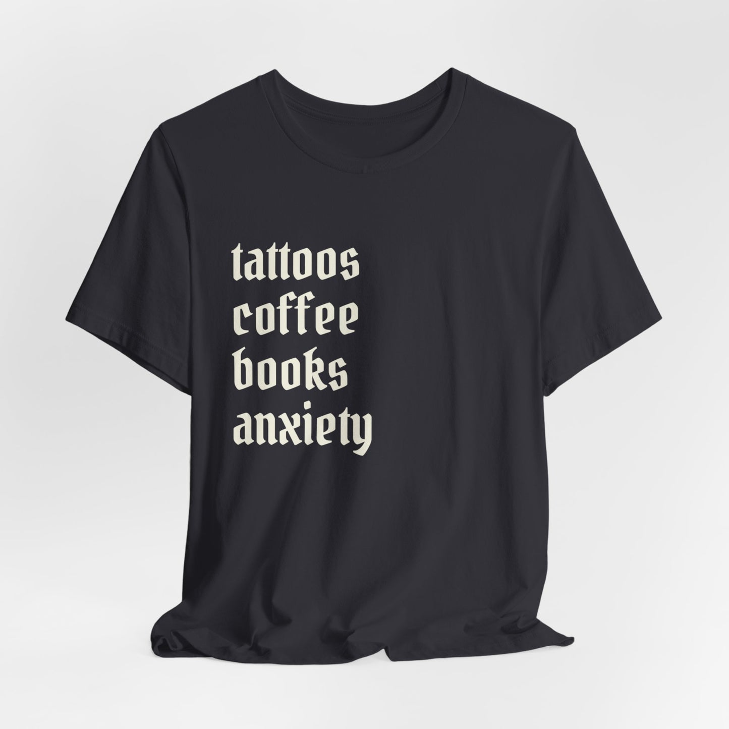 Tattoos coffee books anxiety