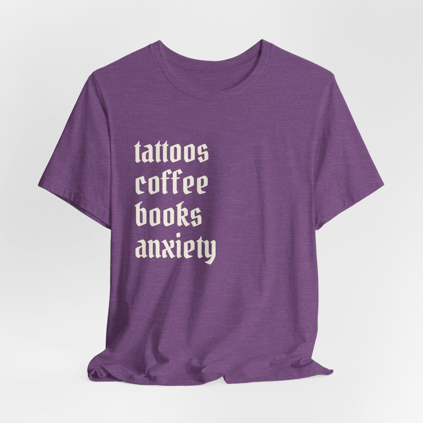 Tattoos coffee books anxiety