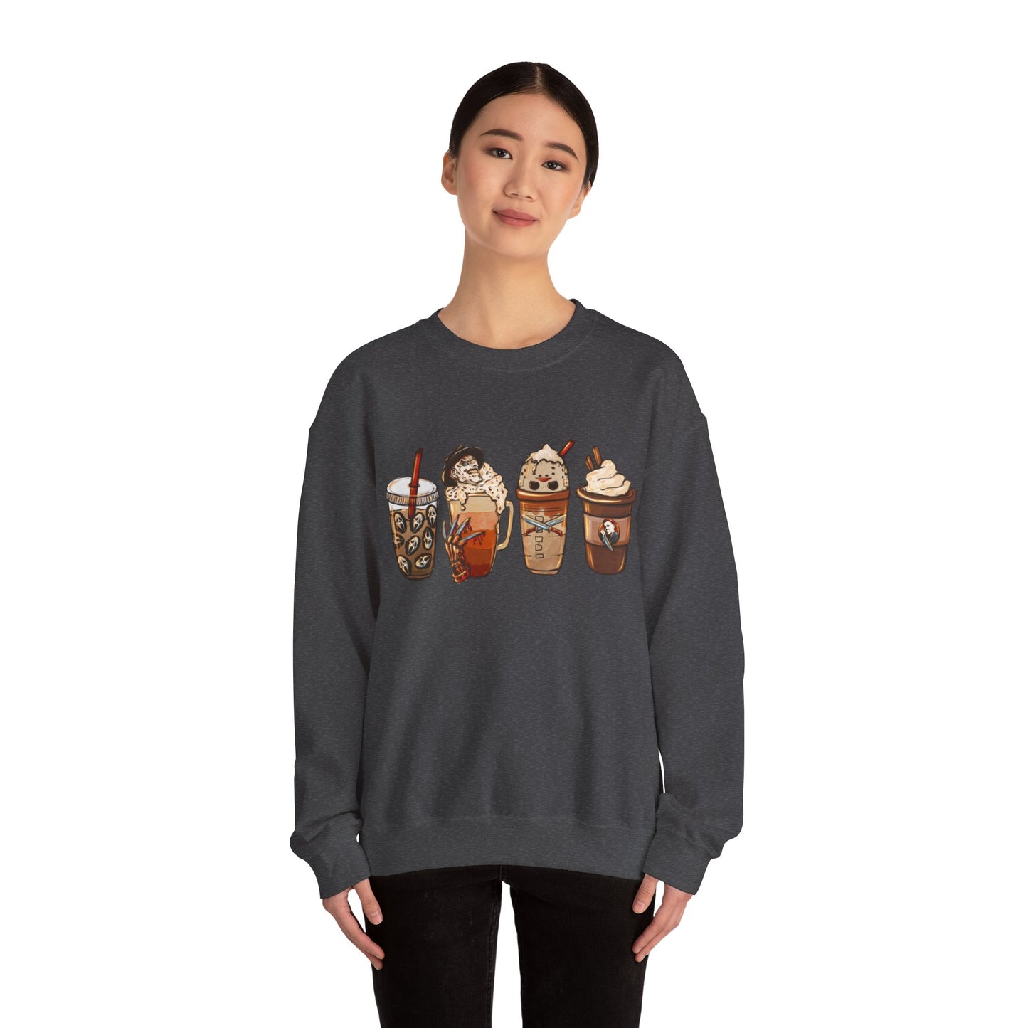 Spooky Coffee Gildan Crewneck Sweatshirt