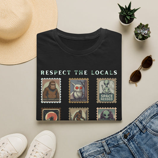 Alien Postage Stamp Graphic Tee — "Space Needed" Retro Sci‑Fi T-Shirt