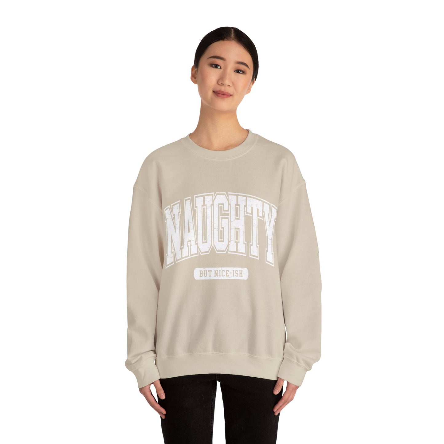 Naughty Gildan Crewneck Sweatshirt