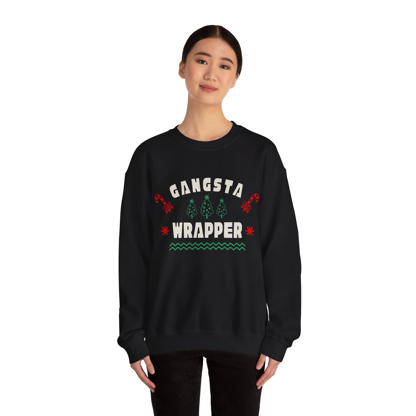 Gangsta Wrapper Gildan Crewneck Sweatshirt