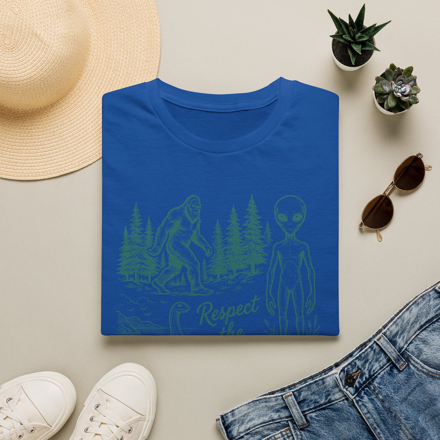 "Respect the Local" Sasquatch & Alien Graphic Tee