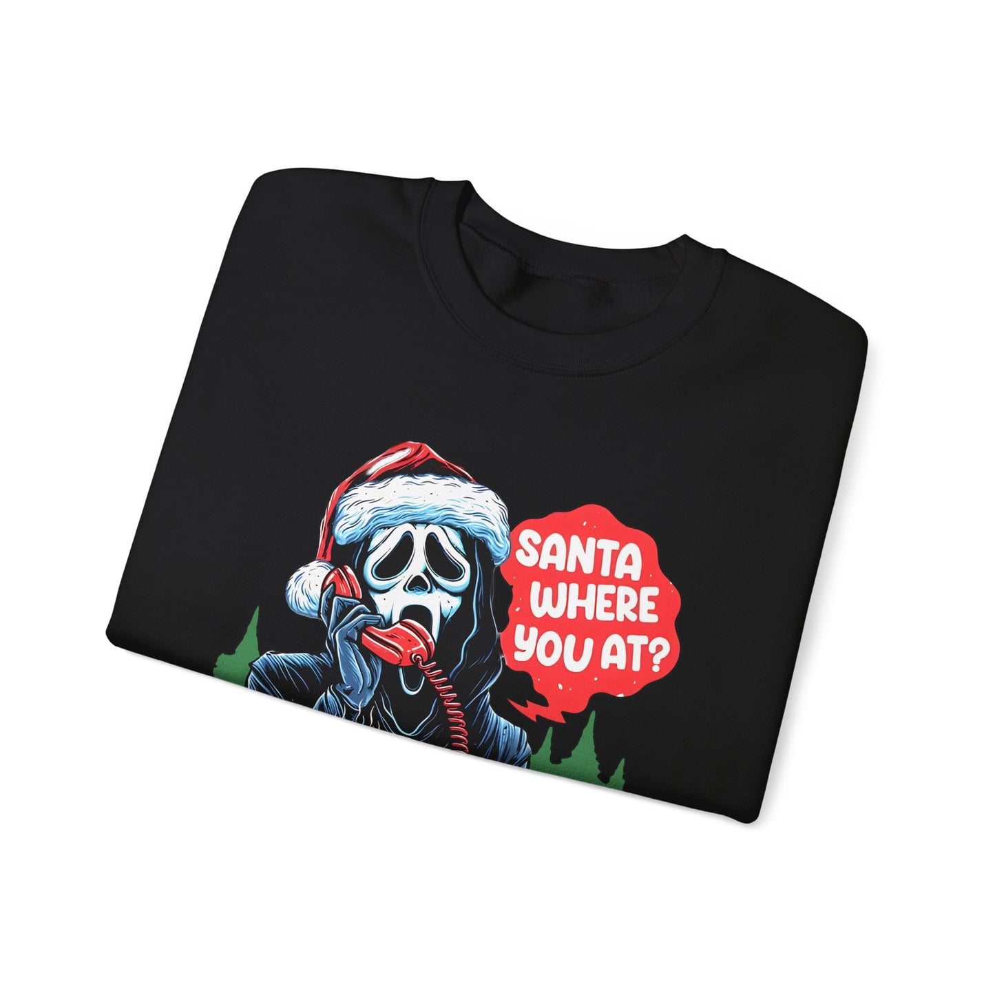 Santa Ghostface Gildan Crewneck Sweatshirt