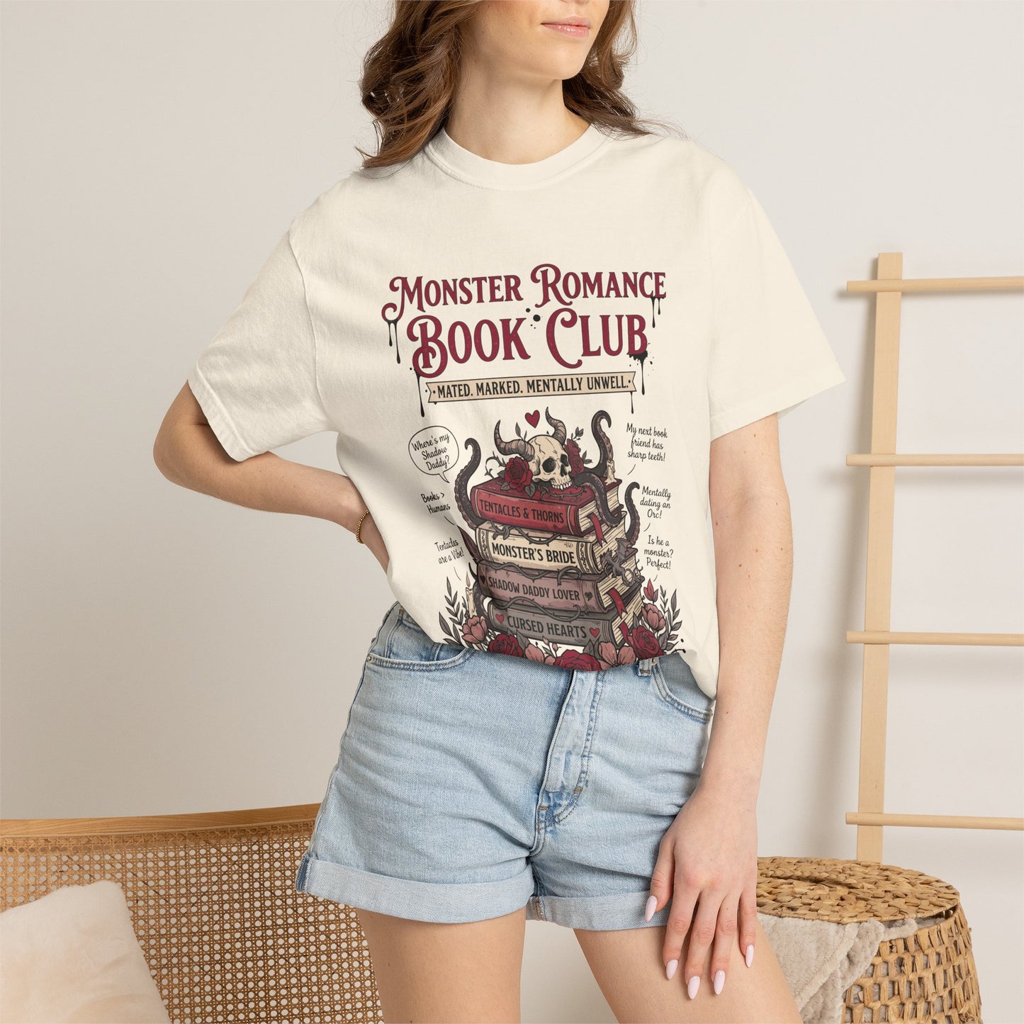 Monster Romance Book Club T-Shirt — Gothic Booklover Tee