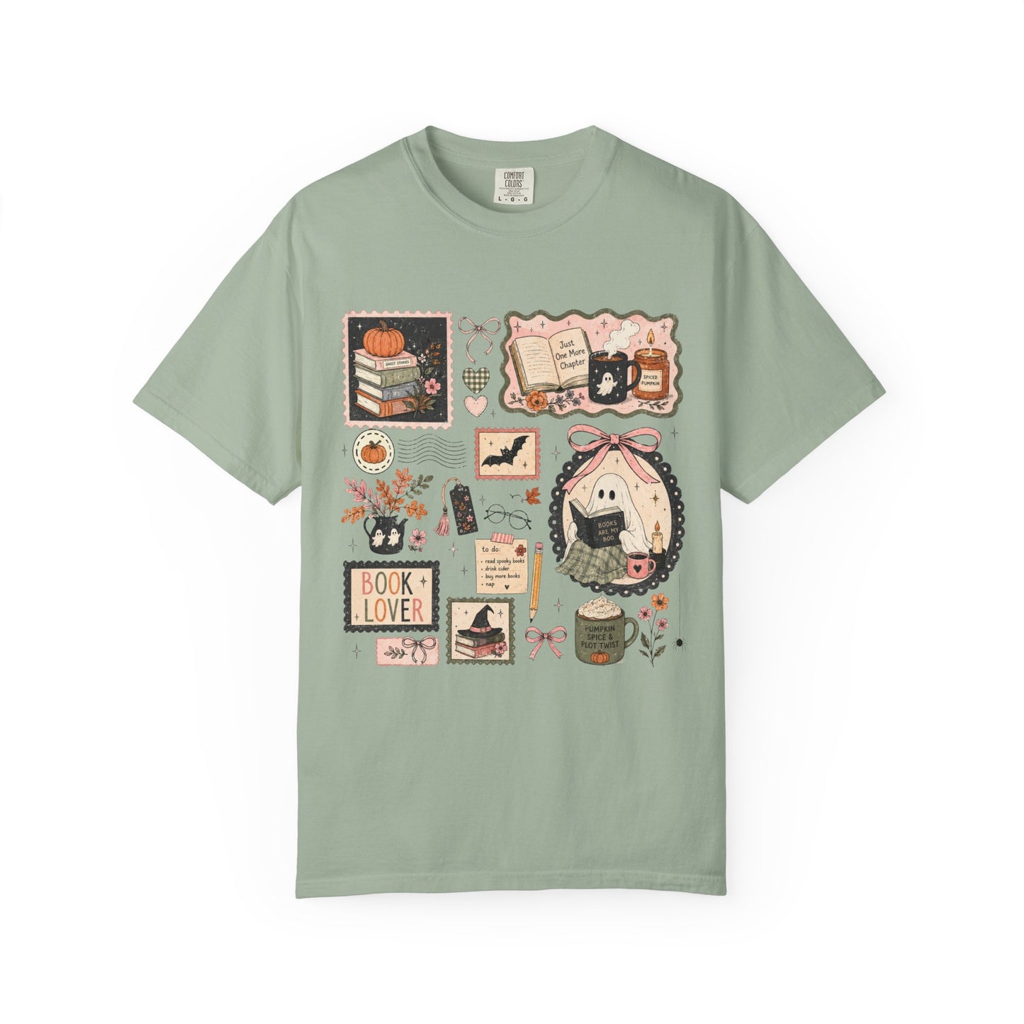 Book Lover ghostie Graphic T-Shirt