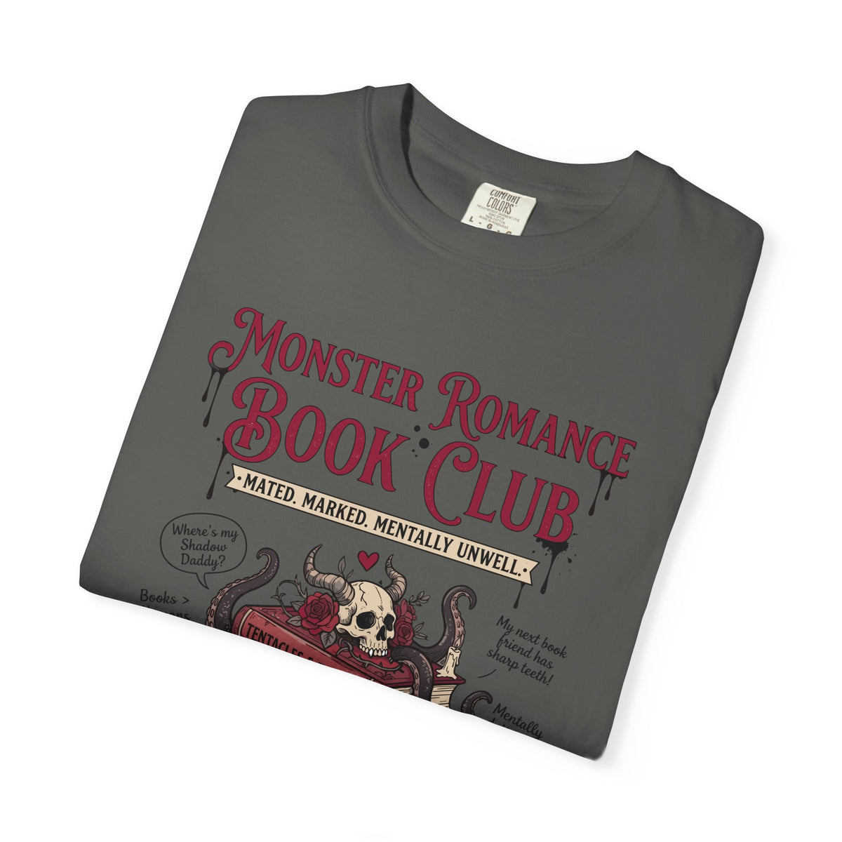 Monster Romance Book Club T-Shirt — Gothic Booklover Tee