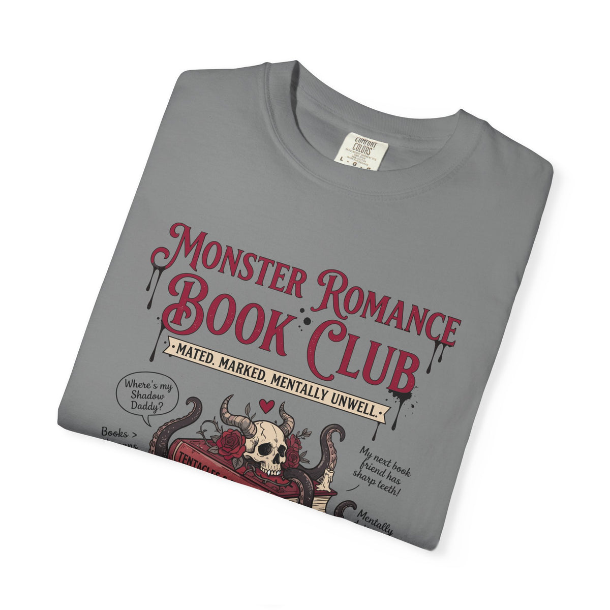 Monster Romance Book Club T-Shirt — Gothic Booklover Tee