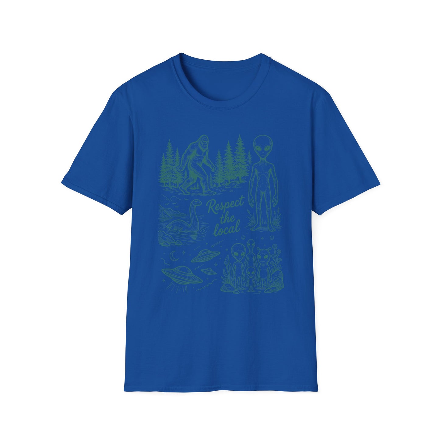 "Respect the Local" Sasquatch & Alien Graphic Tee