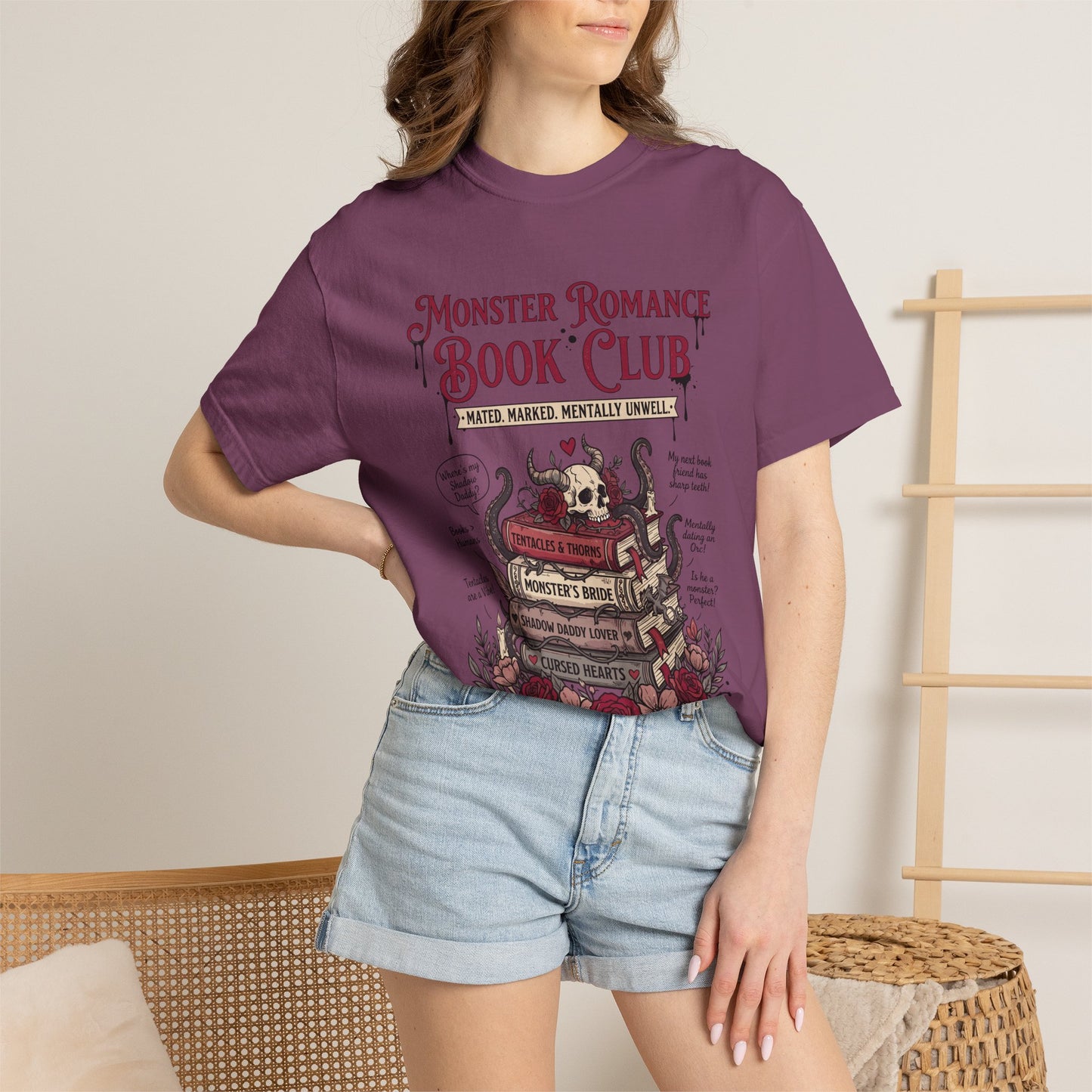 Monster Romance Book Club T-Shirt — Gothic Booklover Tee