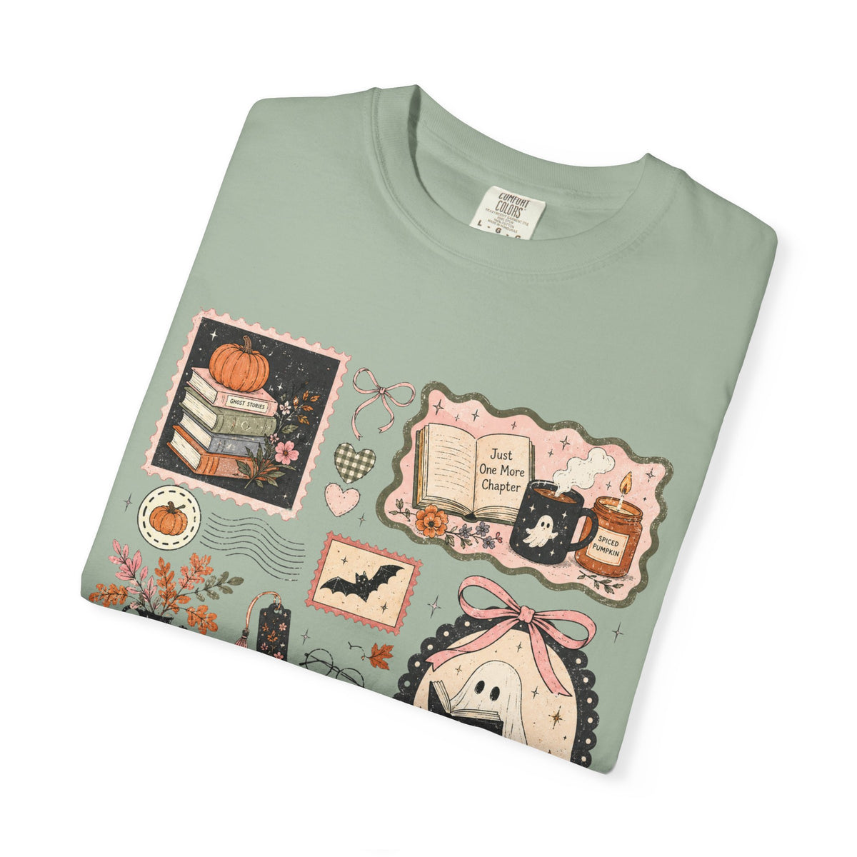Book Lover ghostie Graphic T-Shirt