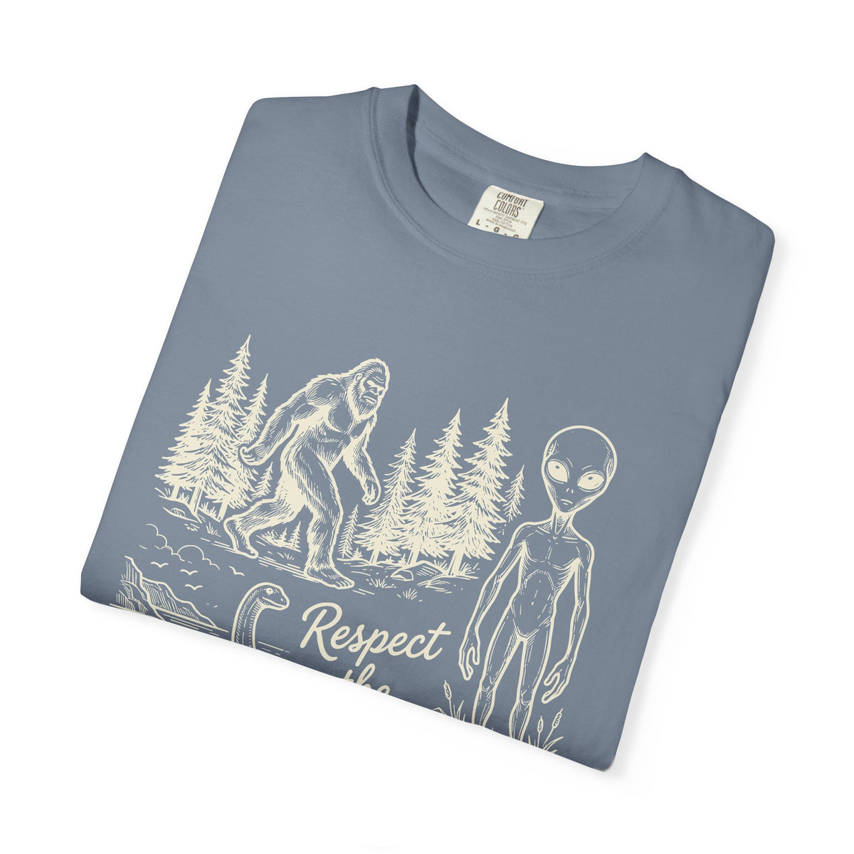 Respect the Locals Alien & Bigfoot Graphic T-Shirt