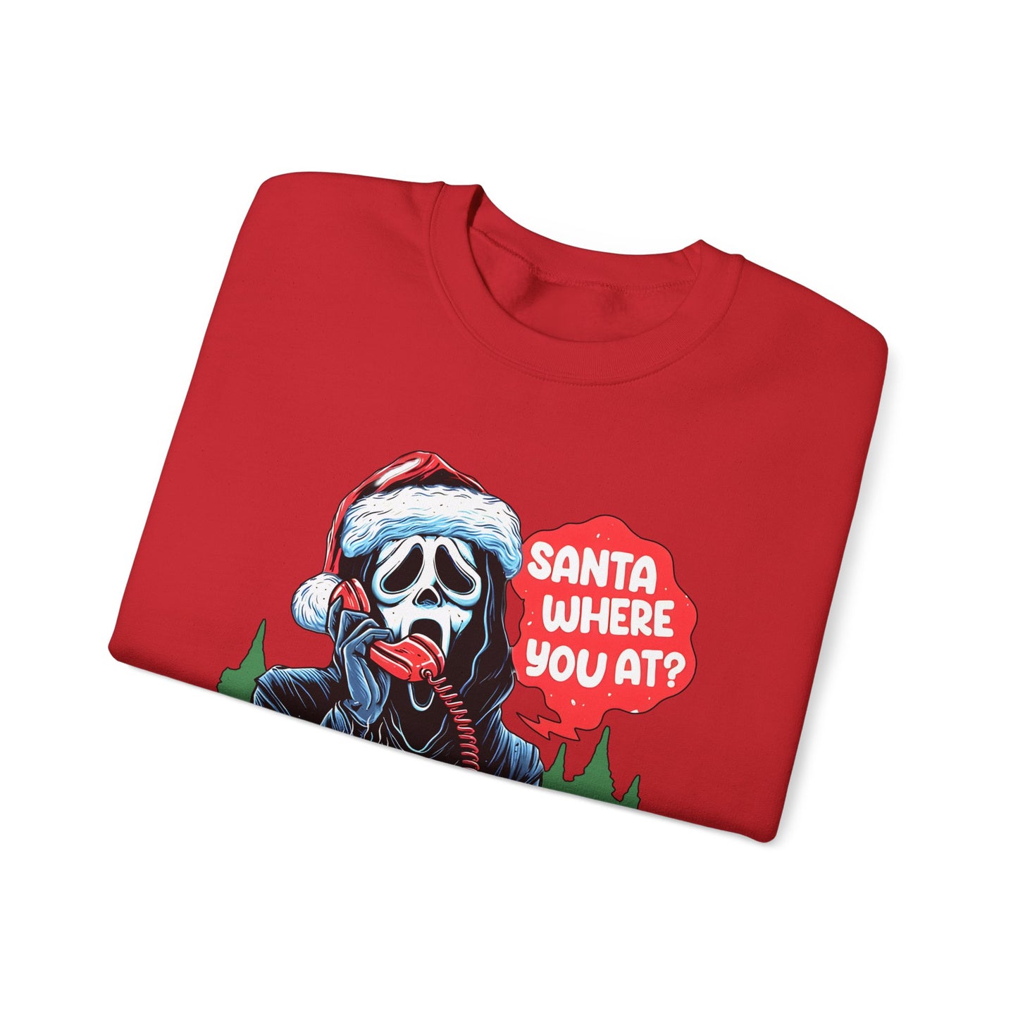 Santa Ghostface Gildan Crewneck Sweatshirt