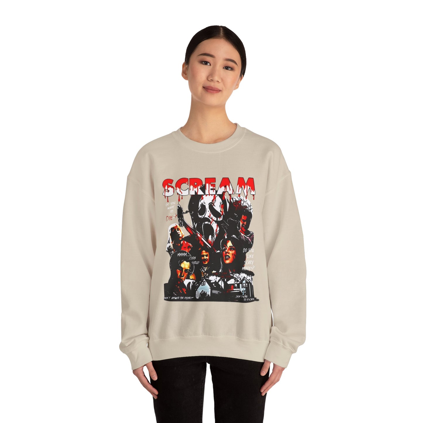 Scream Gildan Crewneck Sweatshirt