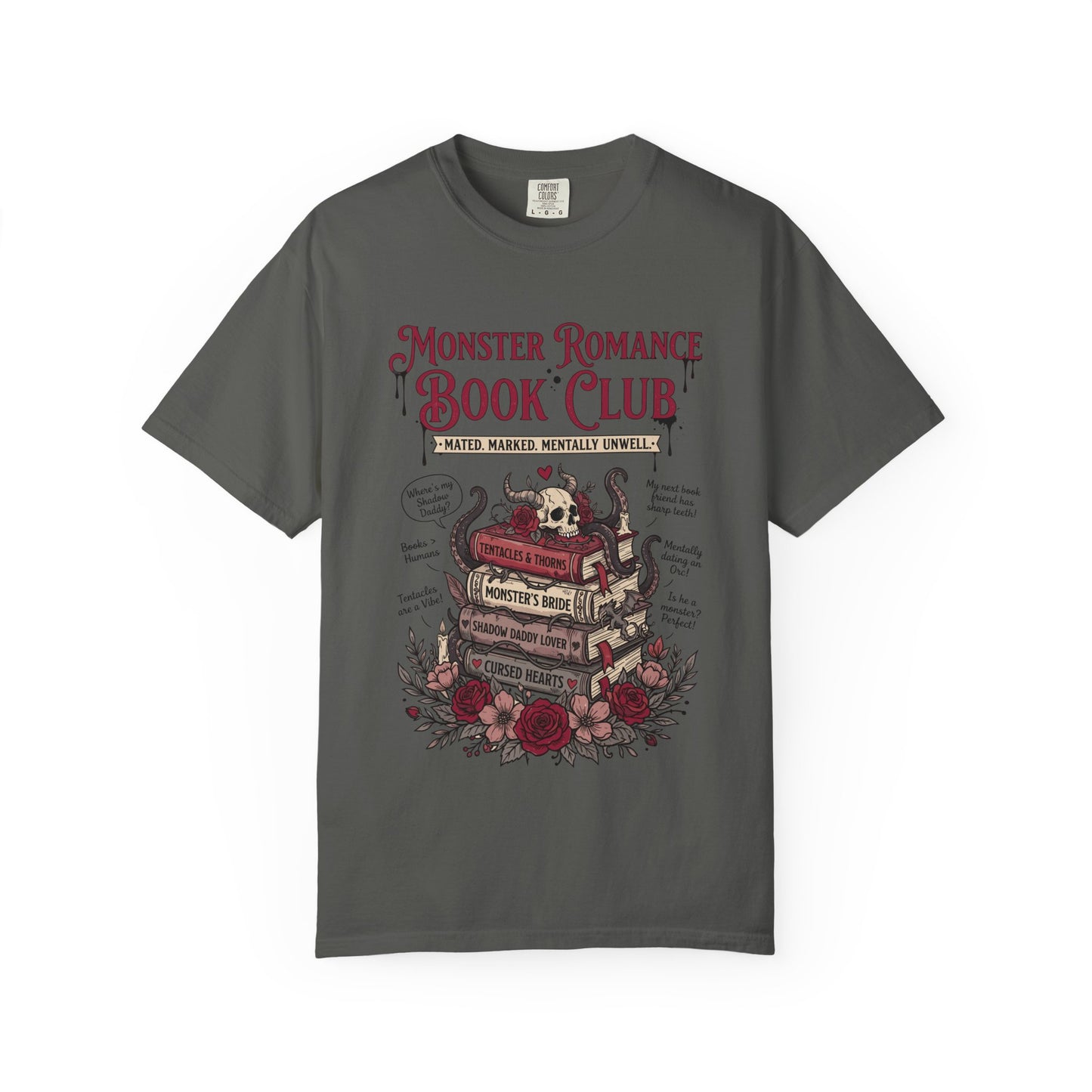 Monster Romance Book Club T-Shirt — Gothic Booklover Tee