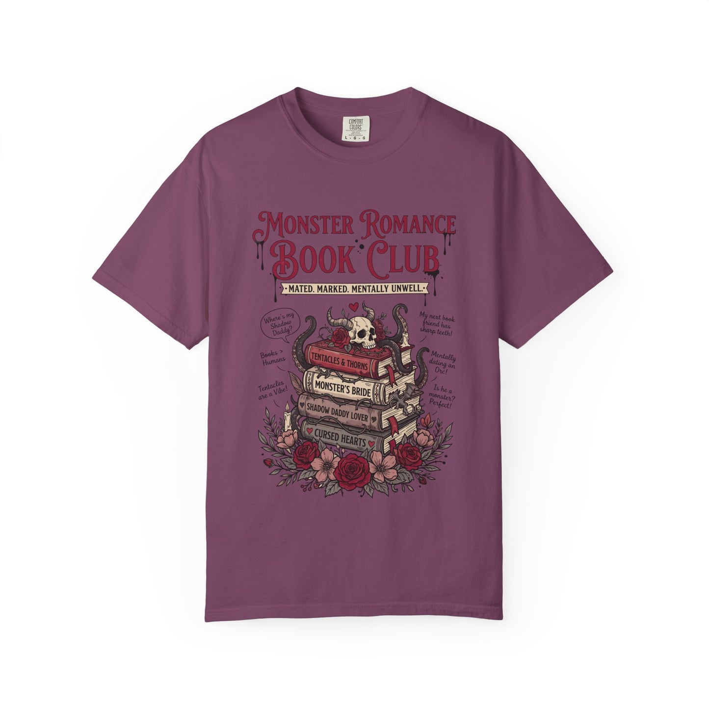 Monster Romance Book Club T-Shirt — Gothic Booklover Tee