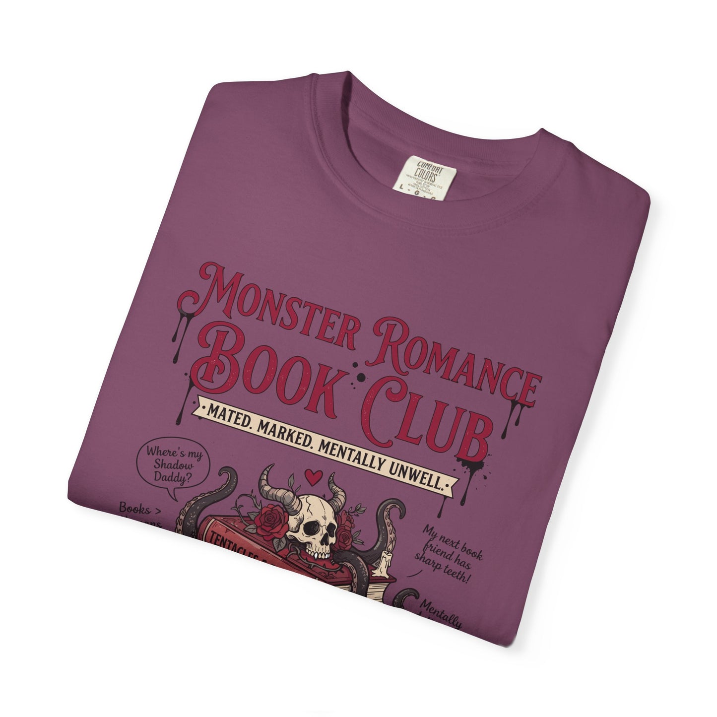 Monster Romance Book Club T-Shirt — Gothic Booklover Tee