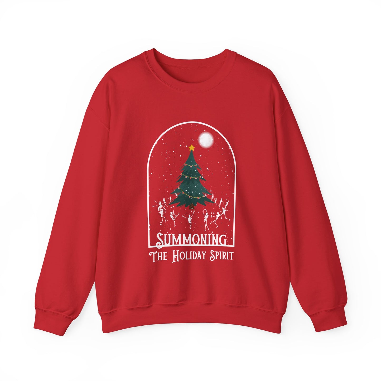 Summoning Holiday Spirit Gildan Crewneck Sweatshirt