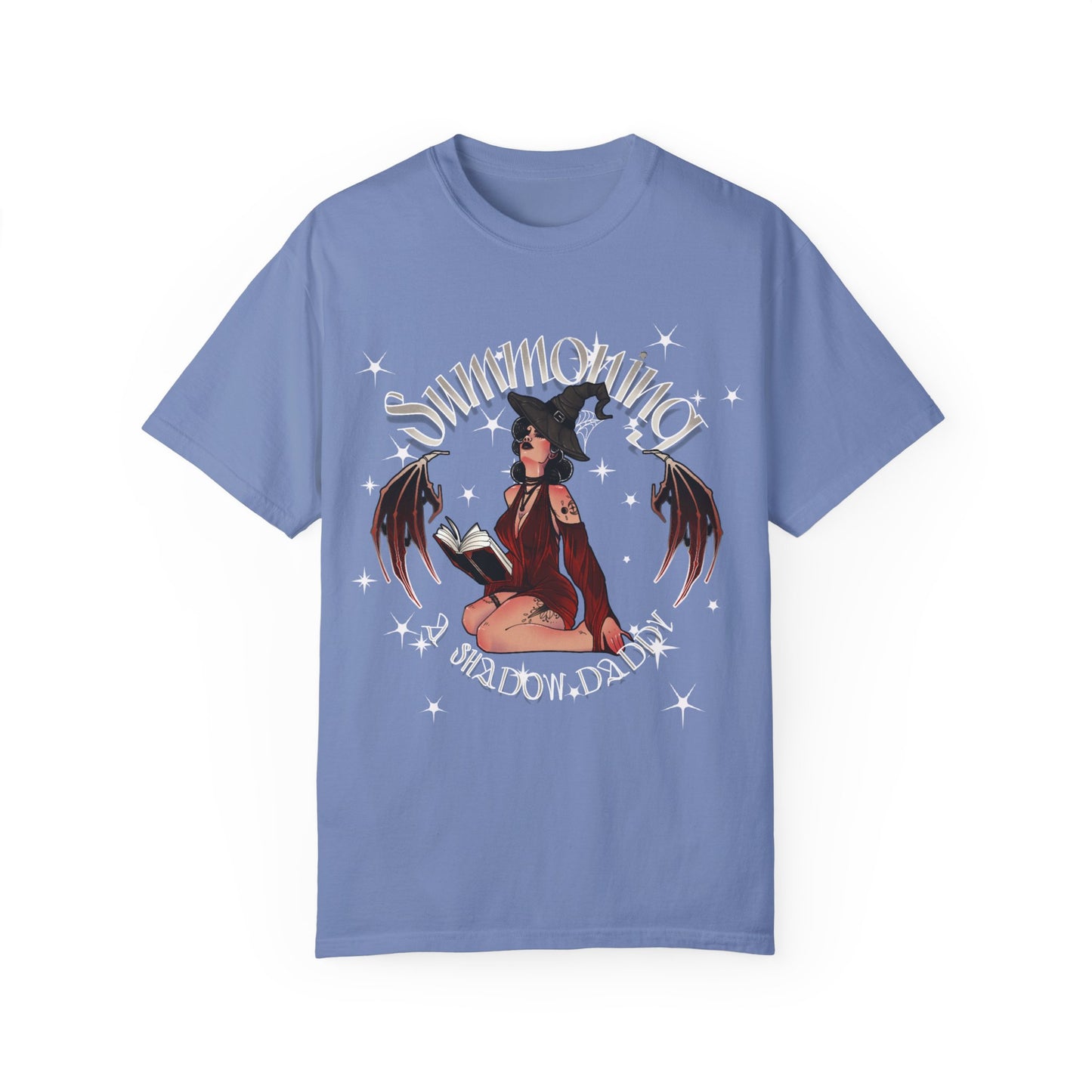 Summoning Shadow Daddy Unisex Garment-Dyed T-Shirt - Dark Aesthetic Tee for Alternative Fashion