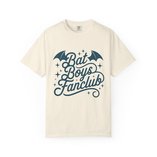 Bat Boys Fanclub T-Shirt — Retro Script Bat Graphic Tee