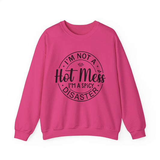 Hot Mess Gildan Crewneck Sweatshirt