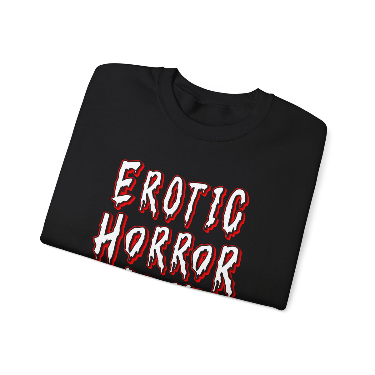 Horror Graphic Sweatshirt – “Erotic Horror Simp” Scary-Style Crewneck