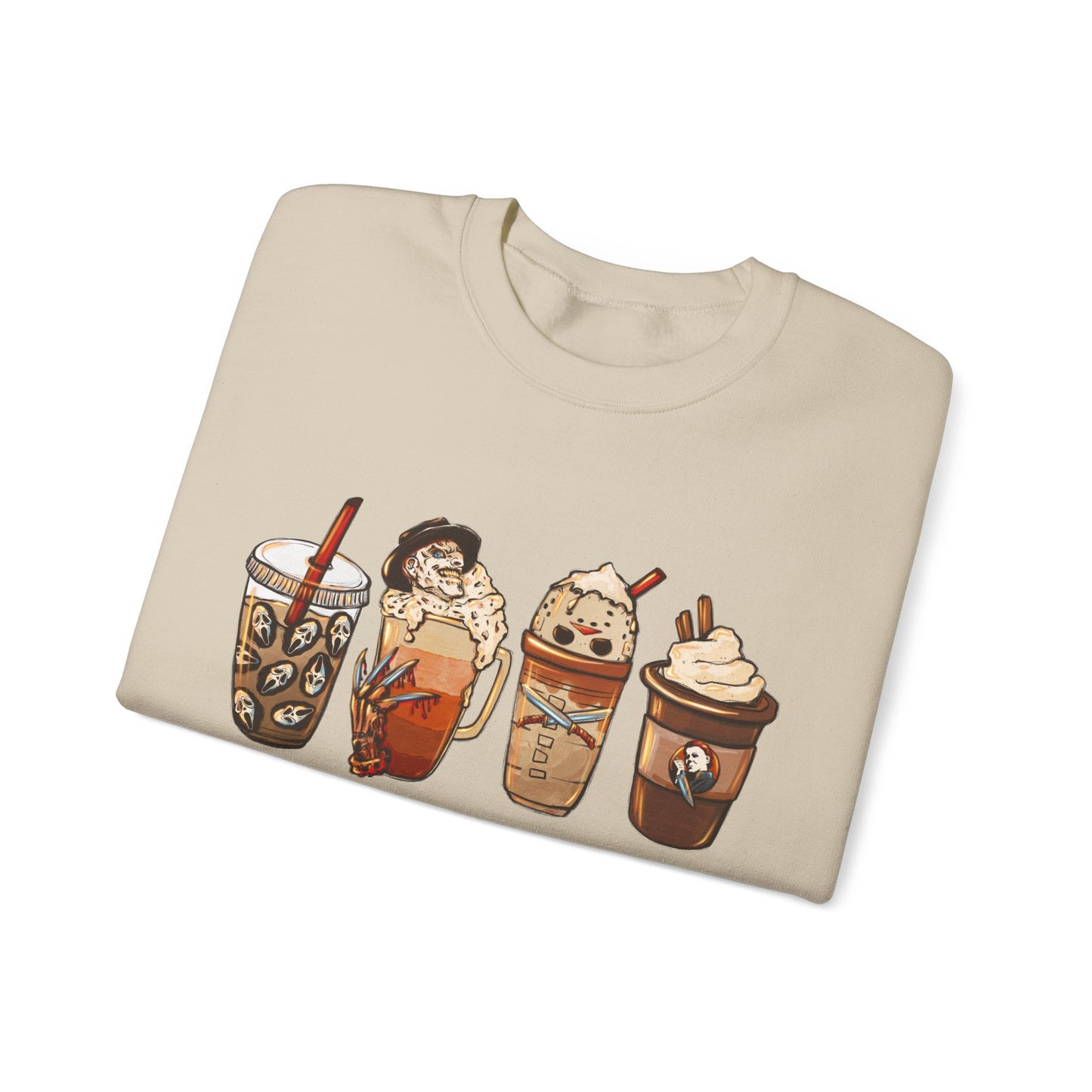 Spooky Coffee Gildan Crewneck Sweatshirt