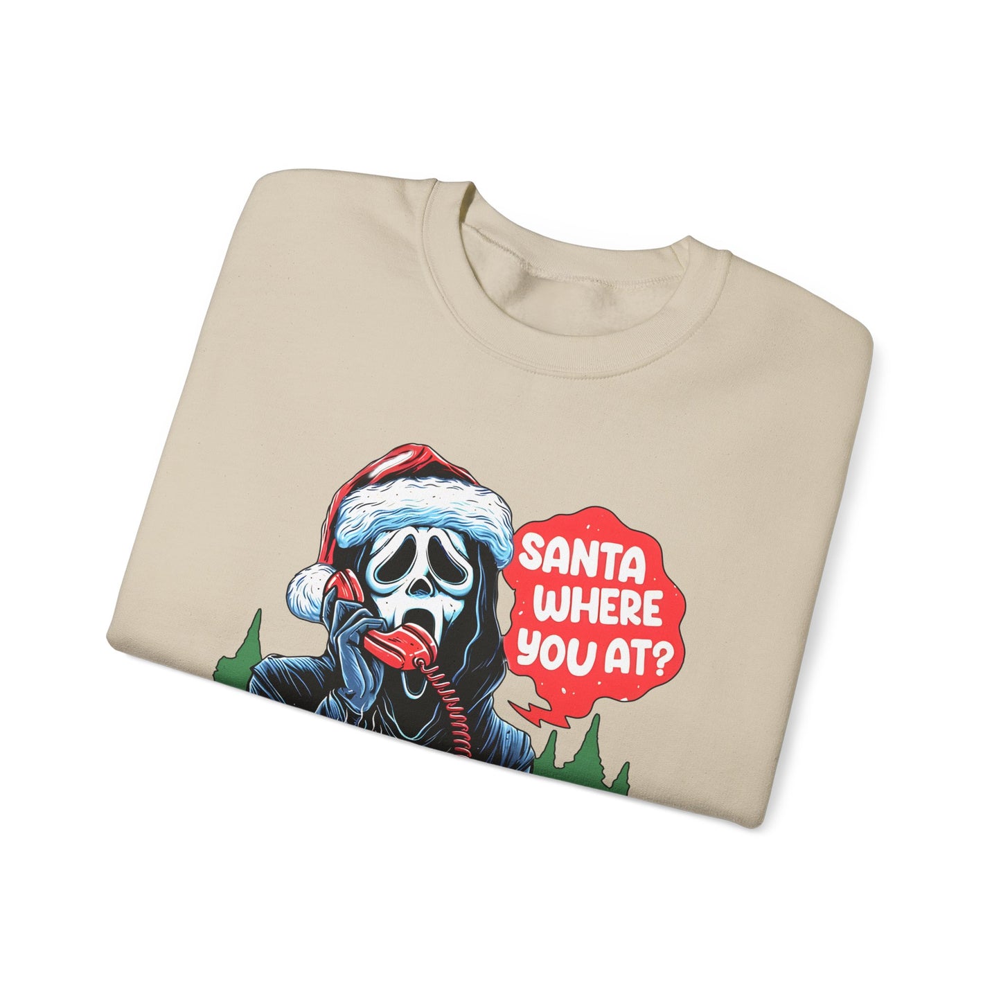 Santa Ghostface Gildan Crewneck Sweatshirt