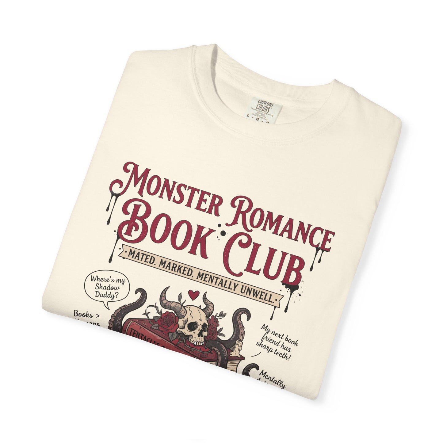 Monster Romance Book Club T-Shirt — Gothic Booklover Tee