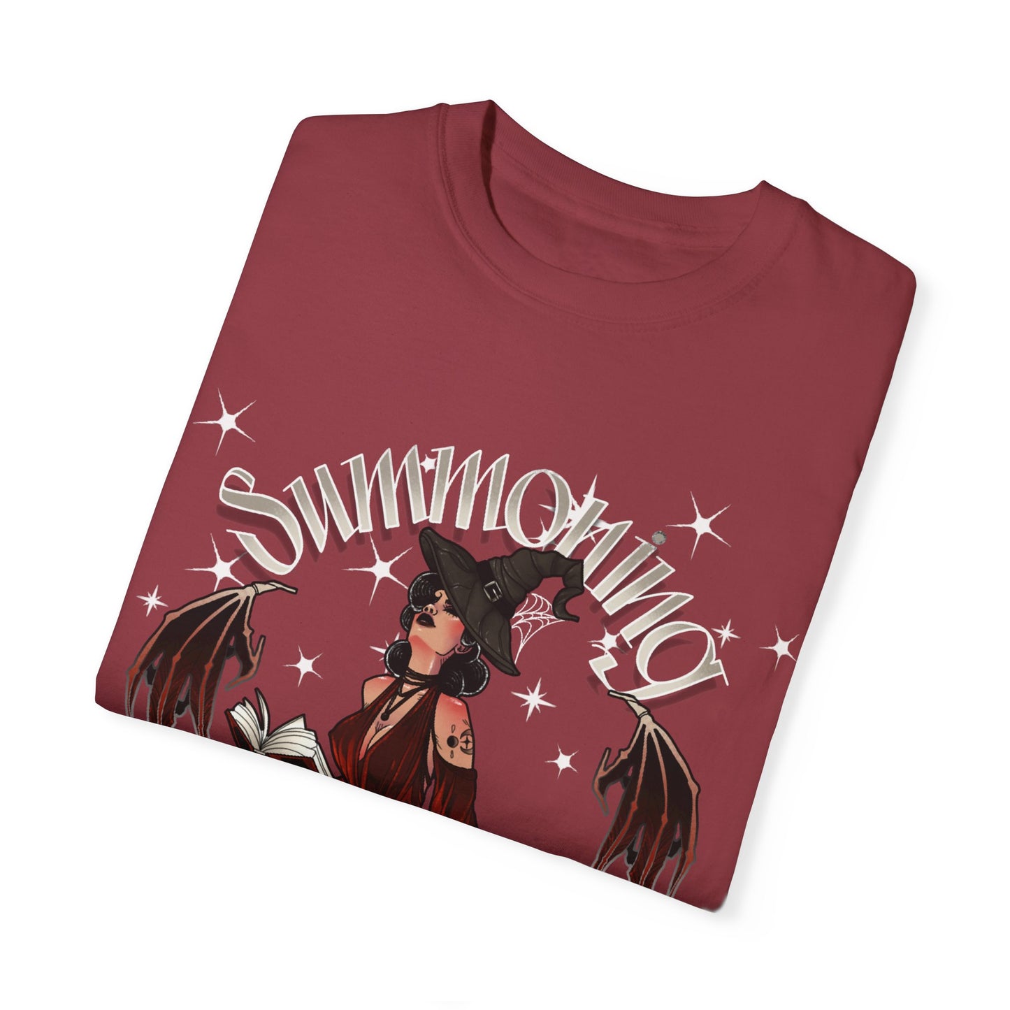 Summoning Shadow Daddy Unisex Garment-Dyed T-Shirt - Dark Aesthetic Tee for Alternative Fashion