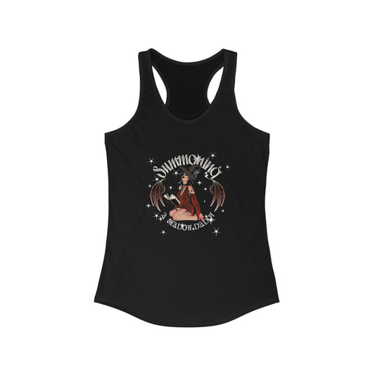 Summoning Shadows Women's Ideal Racerback Tank - Gothic Aesthetic Top for Summer