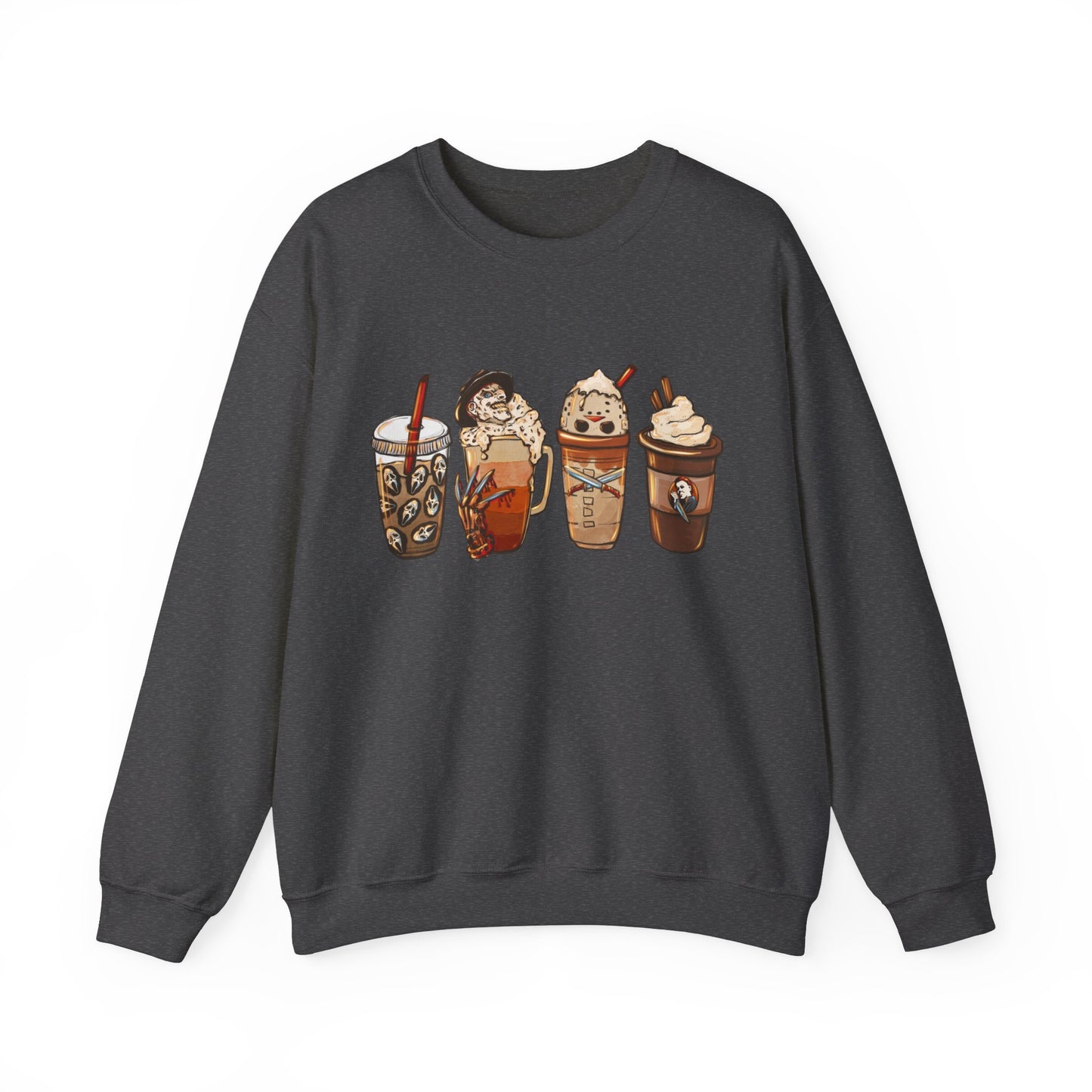 Spooky Coffee Gildan Crewneck Sweatshirt