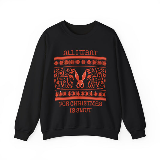 Smut For Christmas Gildan Crewneck Sweatshirt