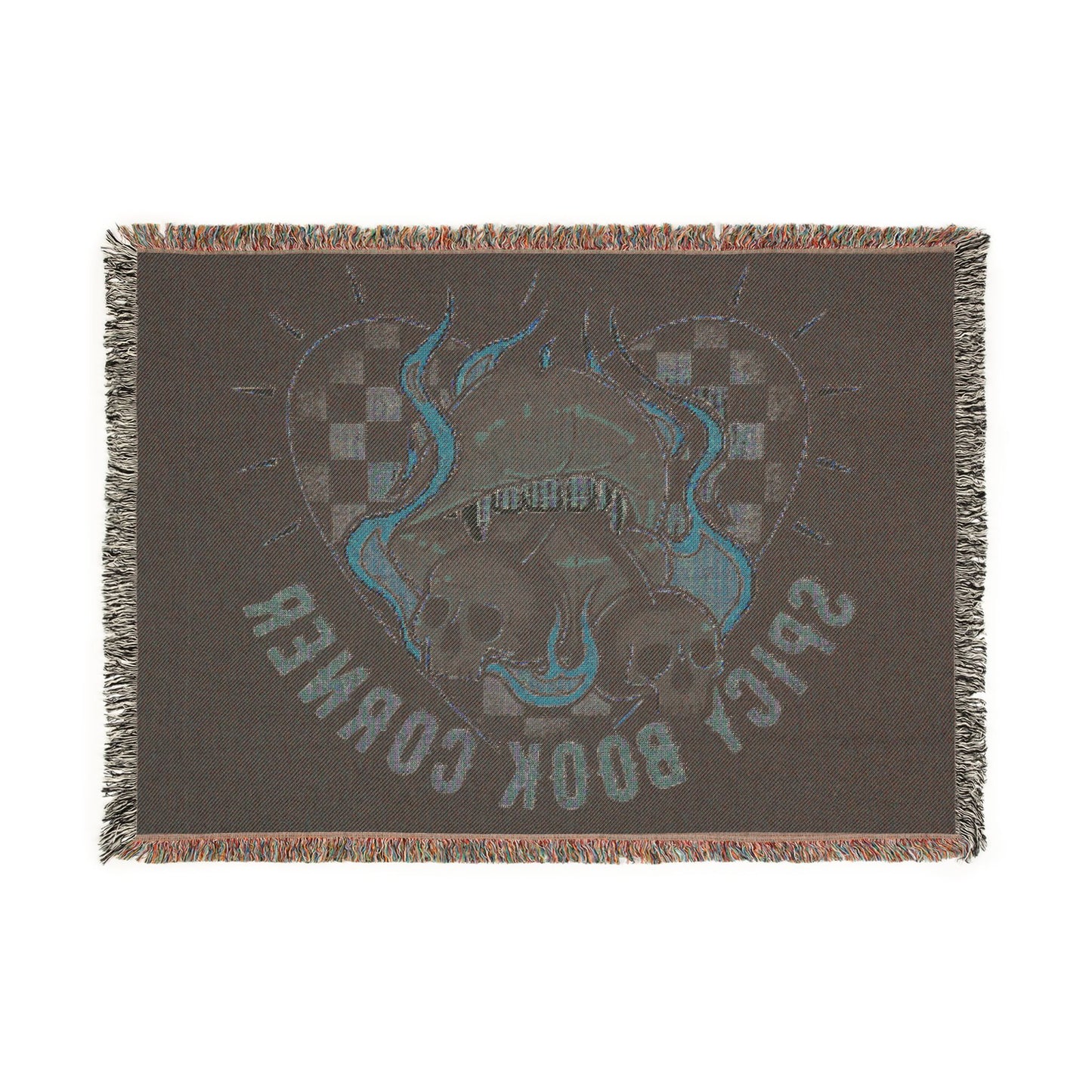 Spicy Boar Corner Woven Blanket | Retro