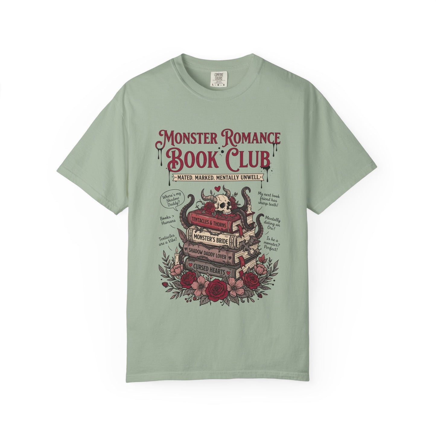 Monster Romance Book Club T-Shirt — Gothic Booklover Tee