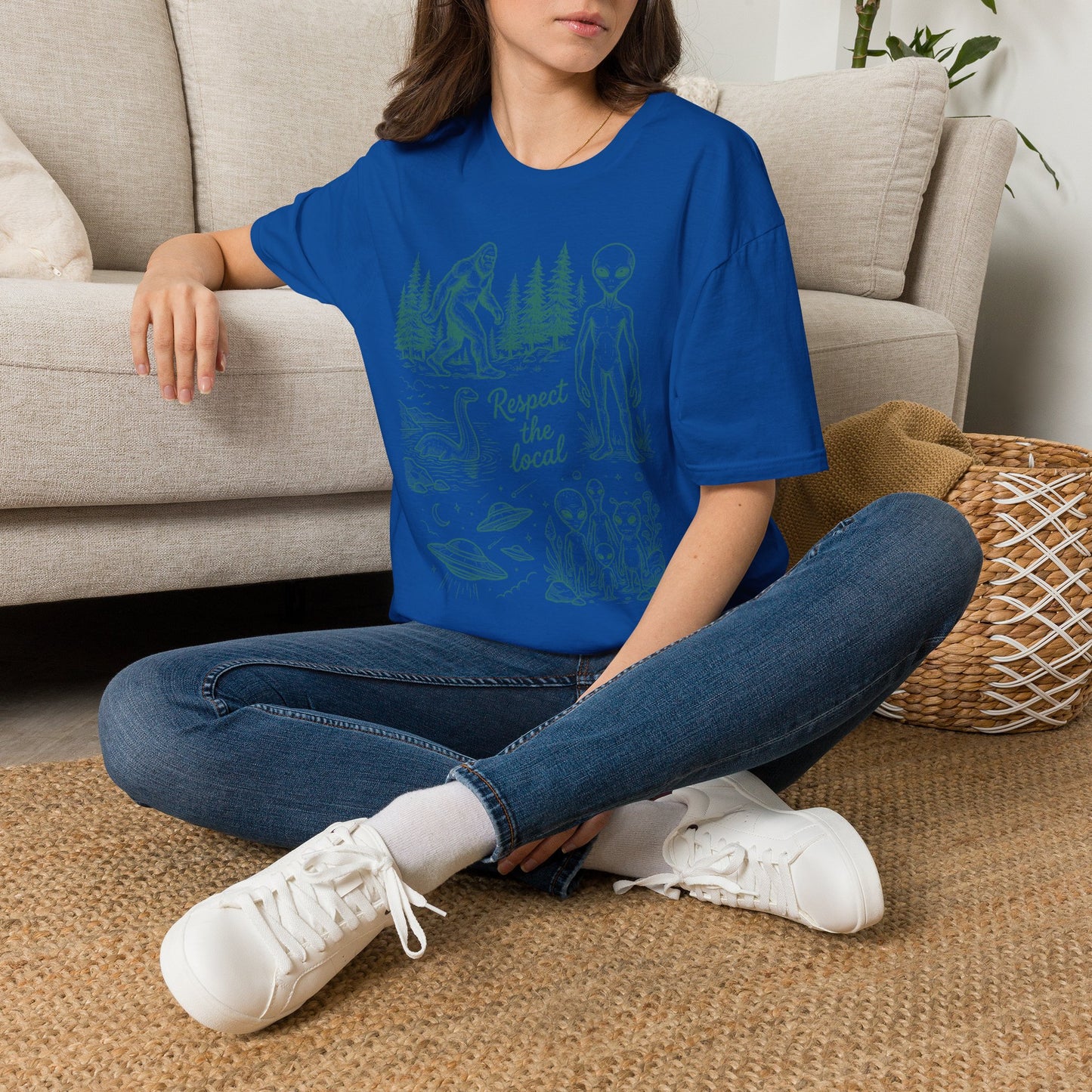 "Respect the Local" Sasquatch & Alien Graphic Tee