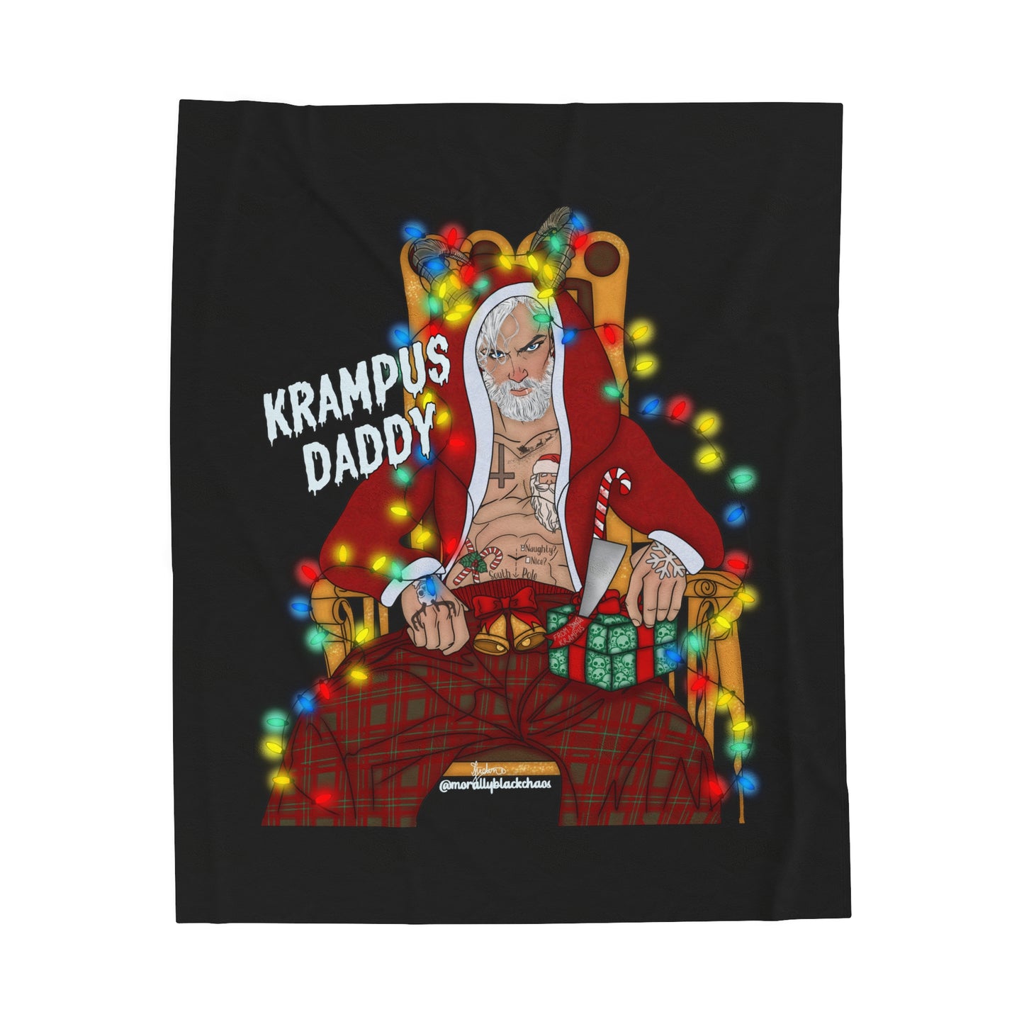 Daddy Krampus Blanket