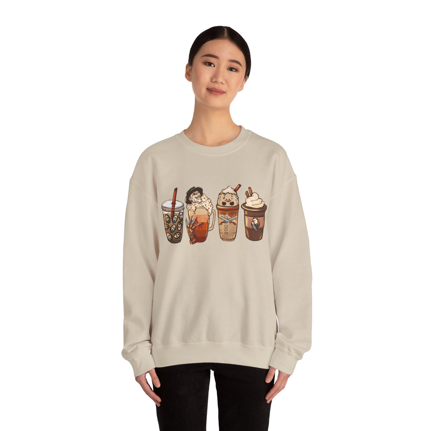 Spooky Coffee Gildan Crewneck Sweatshirt