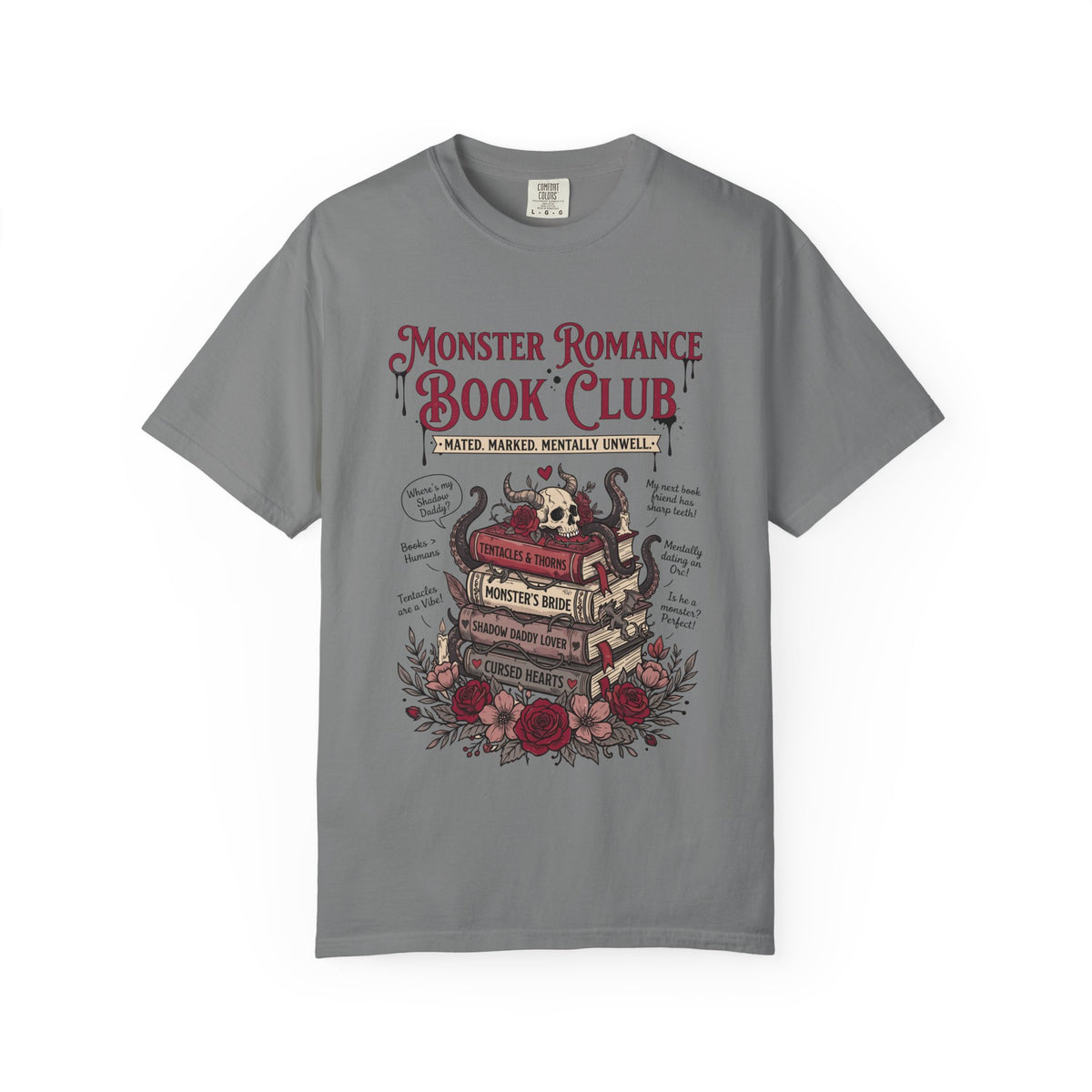 Monster Romance Book Club T-Shirt — Gothic Booklover Tee