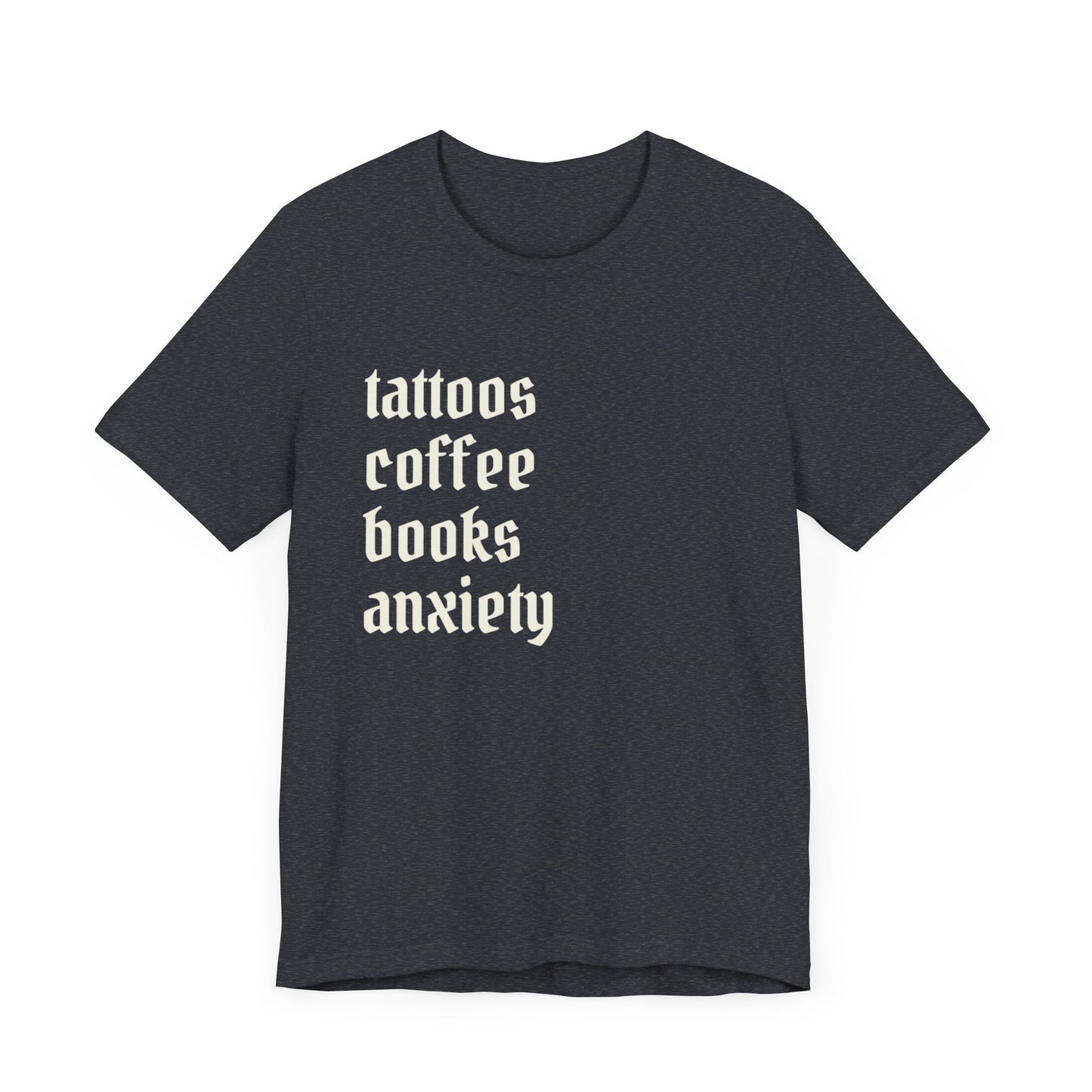 Tattoos coffee books anxiety