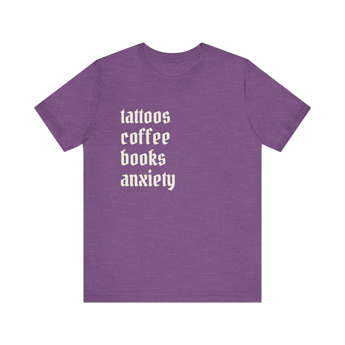 Tattoos coffee books anxiety