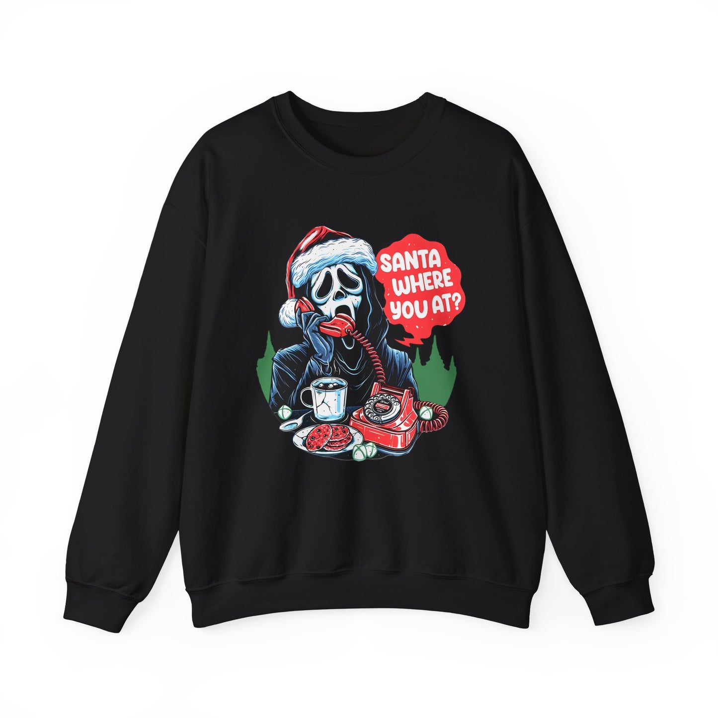 Santa Ghostface Gildan Crewneck Sweatshirt