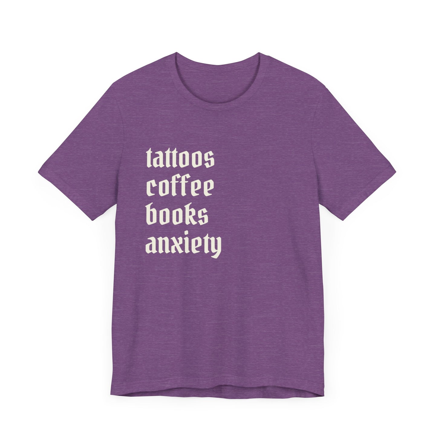 Tattoos coffee books anxiety