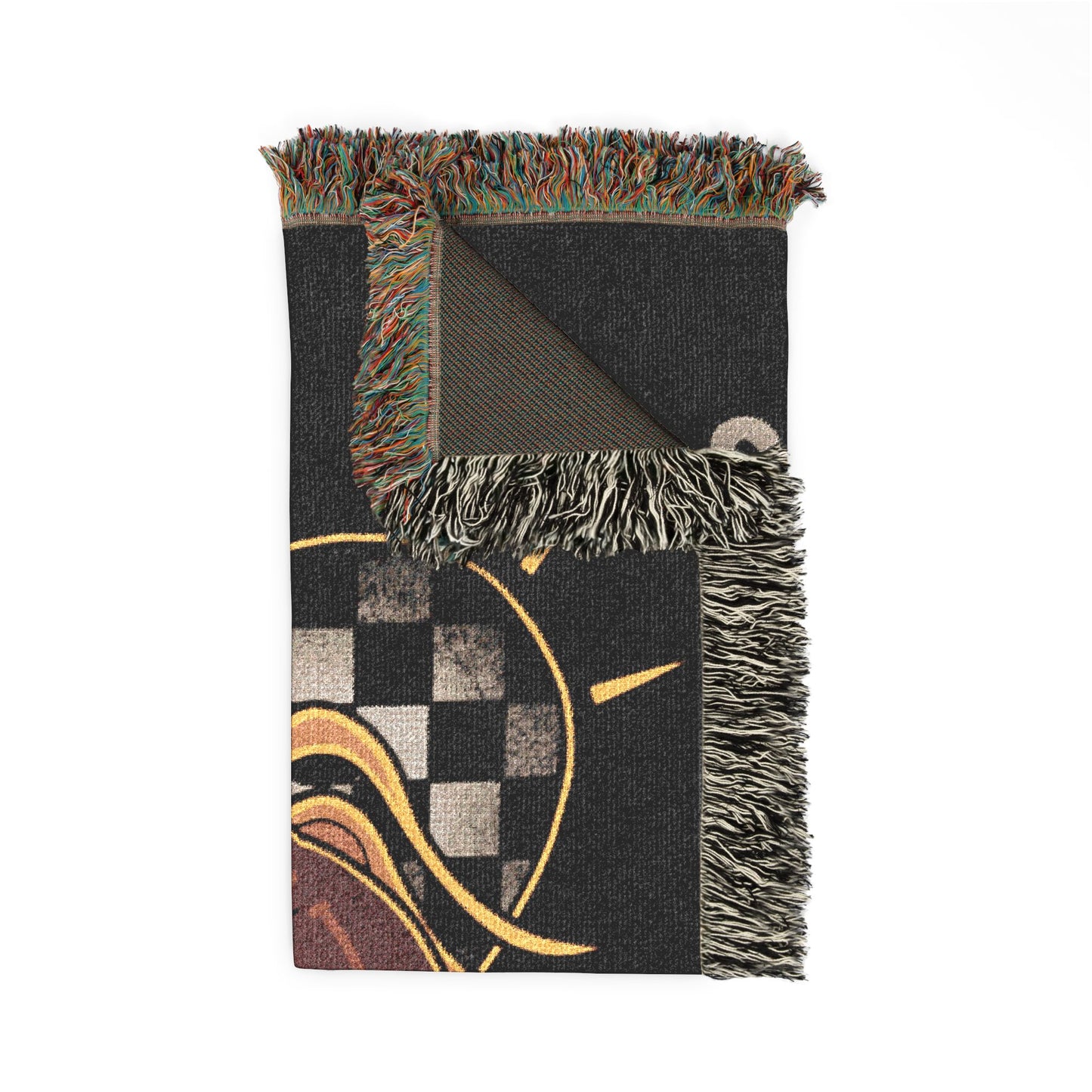 Spicy Boar Corner Woven Blanket | Retro