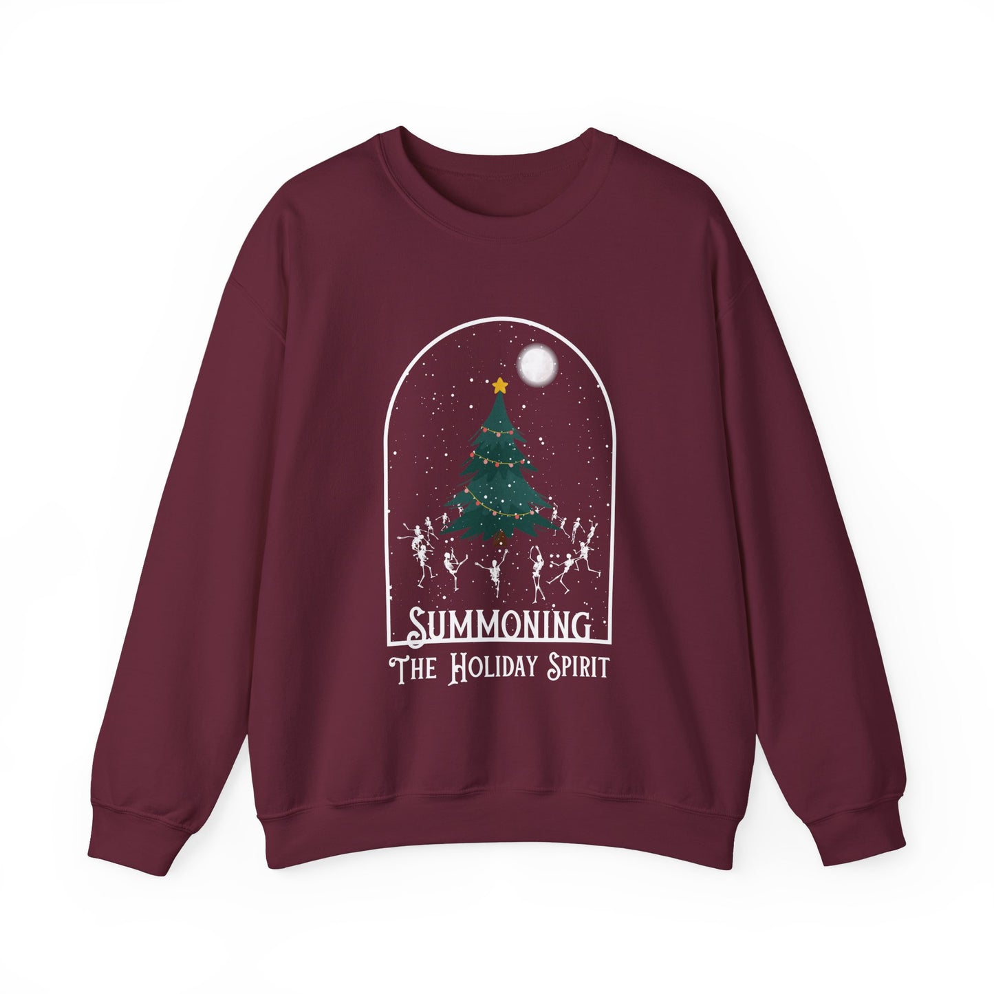 Summoning Holiday Spirit Gildan Crewneck Sweatshirt