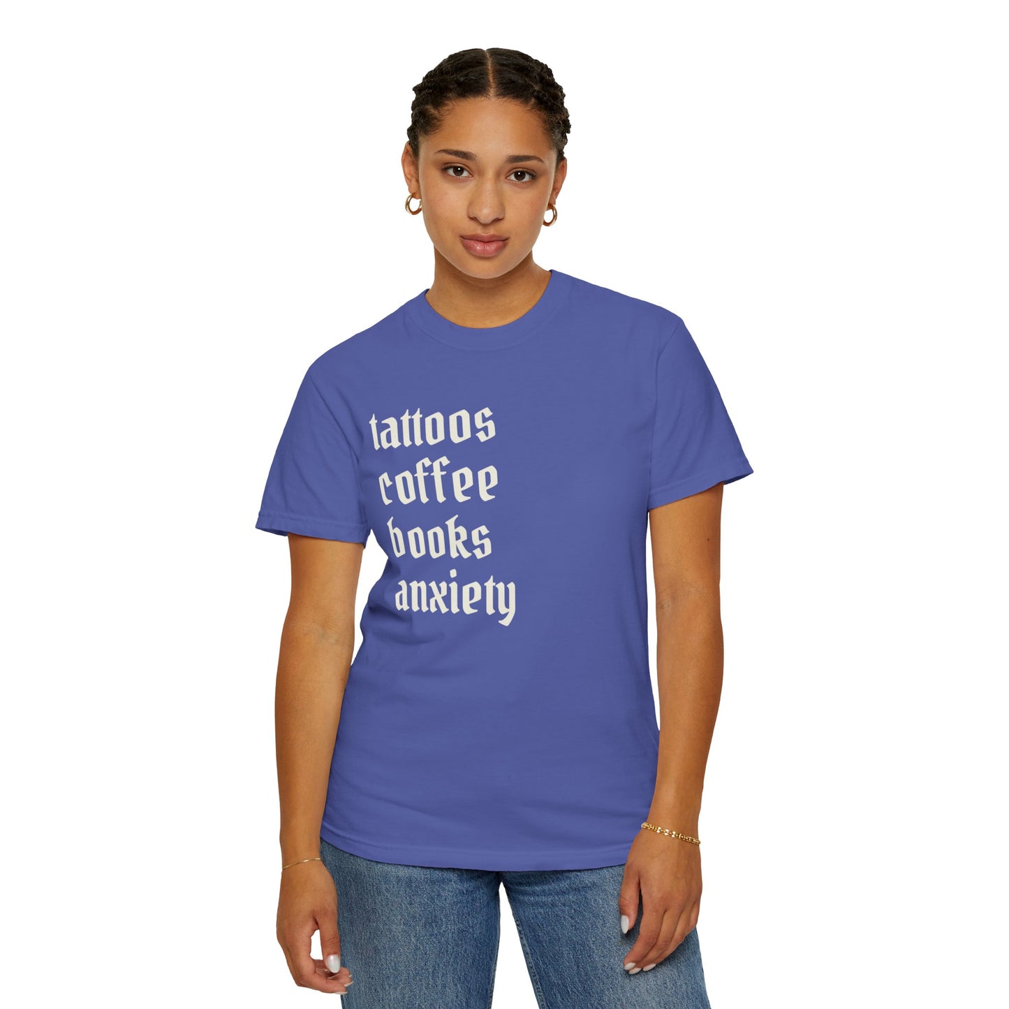Tattoos coffee books anxiety